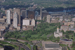 Hartford, Connecticut from the air.