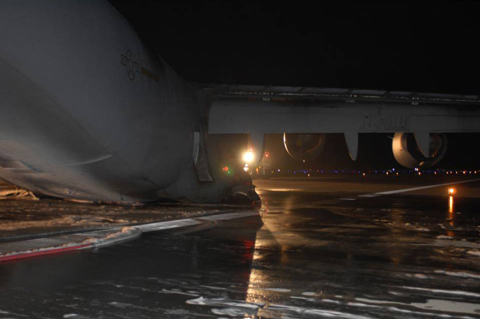 C-17 Gear up incident Bagram Airfield Photo 7