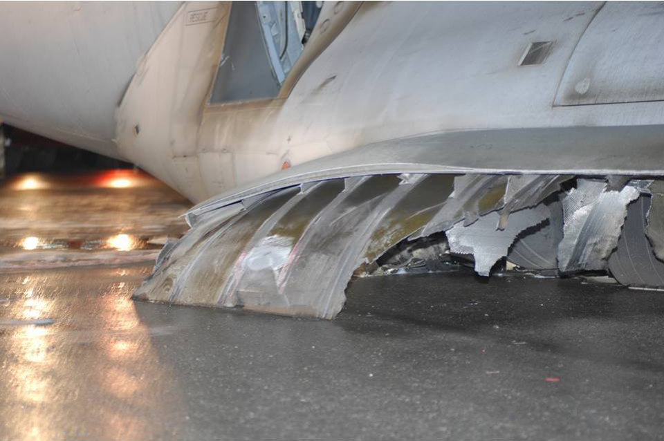 C-17 Gear up incident Bagram Airfield Photo 10