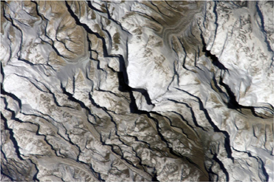Mount Everest as seen from space